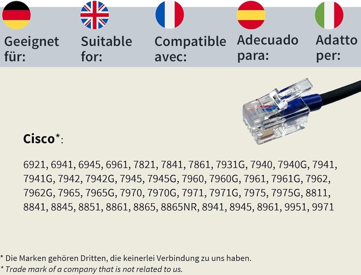Headset voor Cisco Telefoon - Telefoonkoptelefoon Microfoon - Handsfree Bellen - Lichtgewicht Ontwerp - 60g - Zwart thumbnail 7