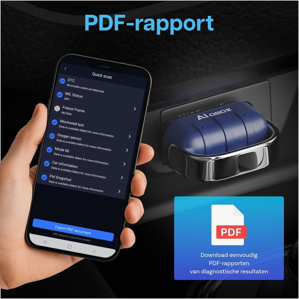 MMOBIEL AI OBD2 Scanner Bluetooth 5.4 - diagnostische tool voor alle auto's thumbnail 4