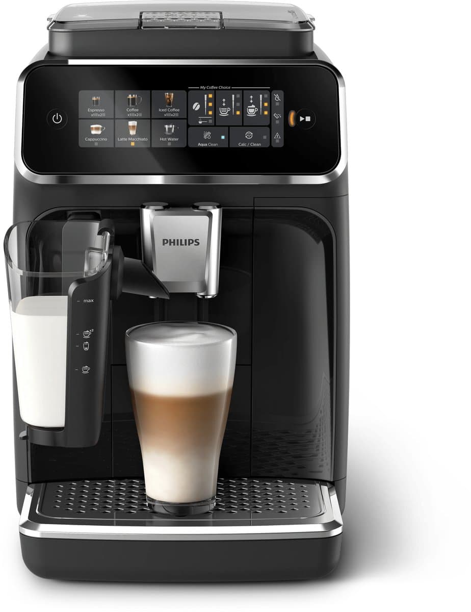 Philips 3300 Series LatteGo EP3341/50 - Espressomachine - 5 Soorten Koffie + Heet Water - Zwart / Chroom - + AquaClean Filter thumbnail 5