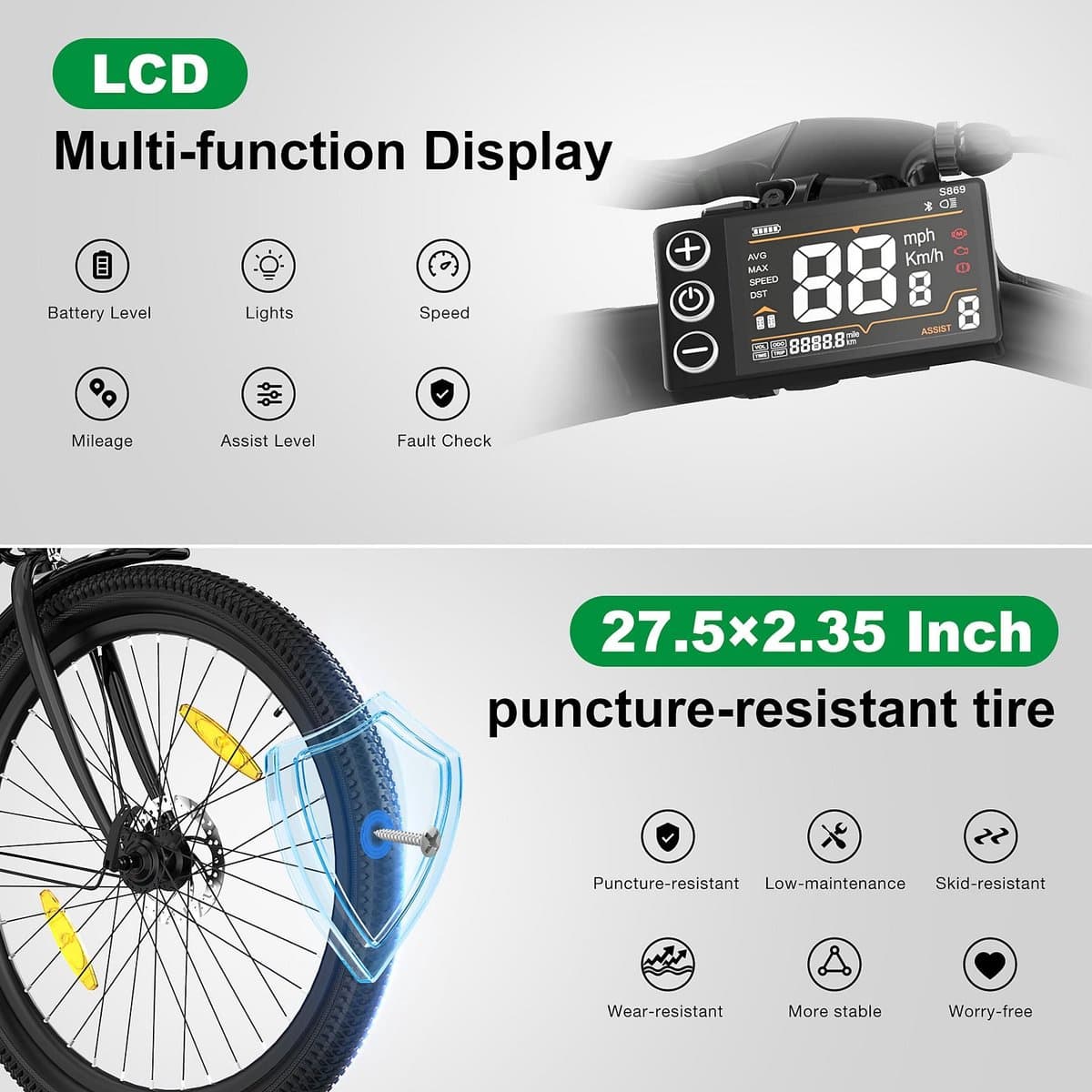Colorway BK8SL 27.5 Inch Dames E-Bike met 250W Motor thumbnail 5