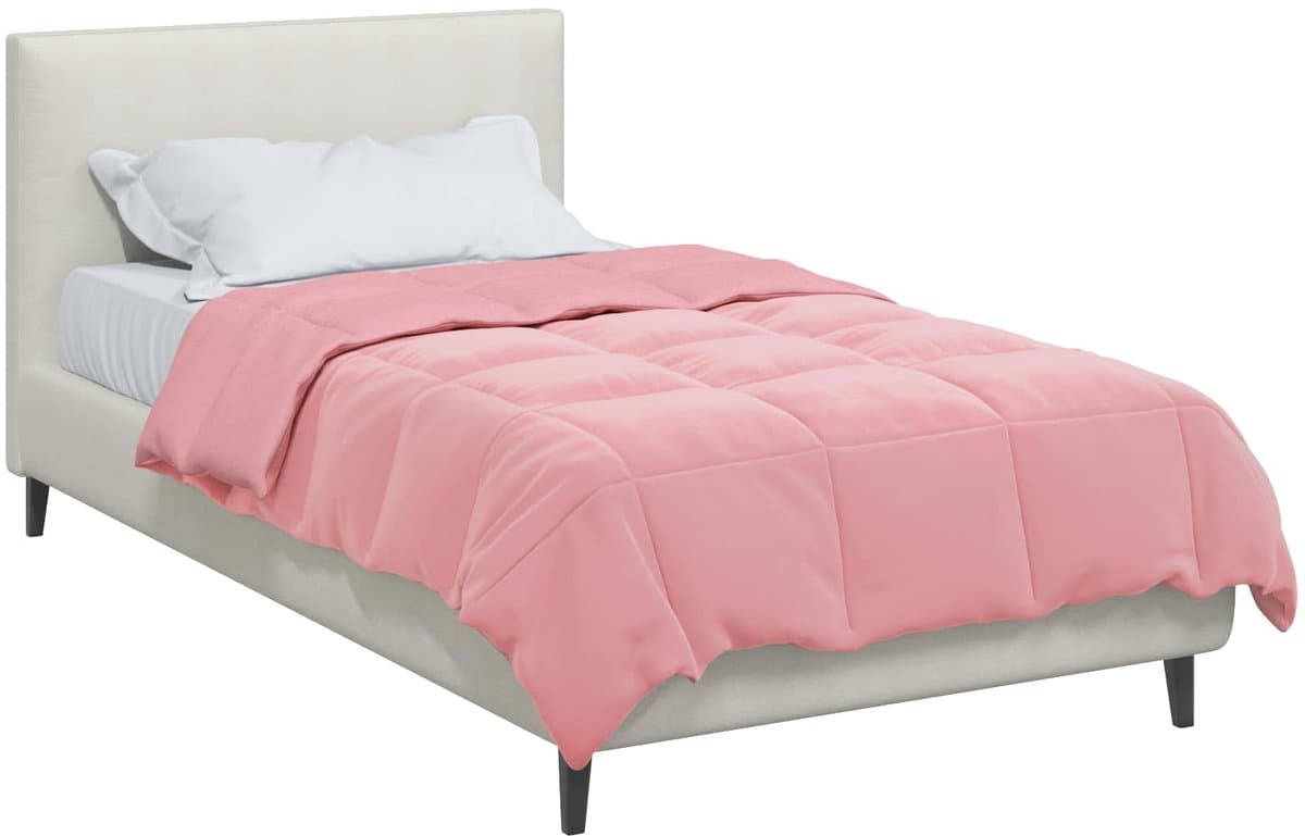 vidaXL - Winter - Duvet - Gekwilt - Roze - 155 - x - 220 - cm - Microvezel thumbnail 5