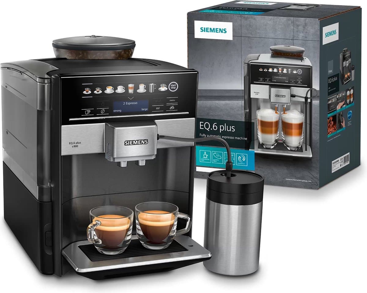 Siemens EQ.6 Plus S800 TE658209RW - Espressomachine - Zwart thumbnail 5
