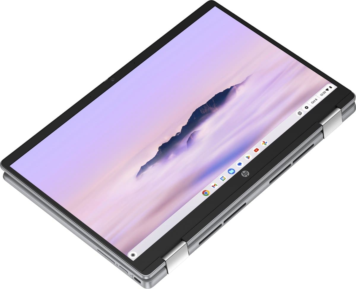 HP Chromebook x360 14b-cd0075nd Intel® Core™ i3 i3-N305 35,6 cm (14") Touchscreen Full HD 8 GB LPDDR5-SDRAM 256 GB Flash Wi-Fi 6 (802.11ax) ChromeOS Zilver thumbnail 7