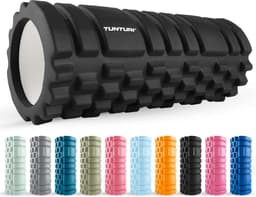 Productfoto van Tunturi Yoga Grid Foam Roller - Massage Roller - Zwart