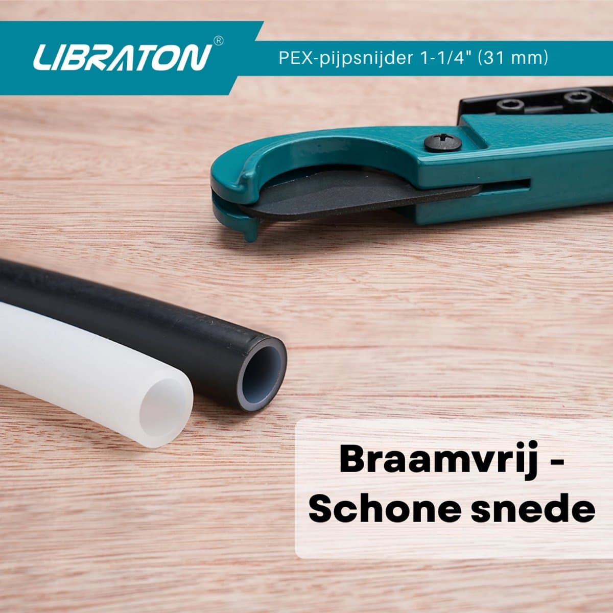 Buizensnijder – 31 mm PVC/PEX/PPR Pijpsnijder – Professioneel Snijgereedschap met Veiligheidsslot – Voor Kunststof Buizen thumbnail 3