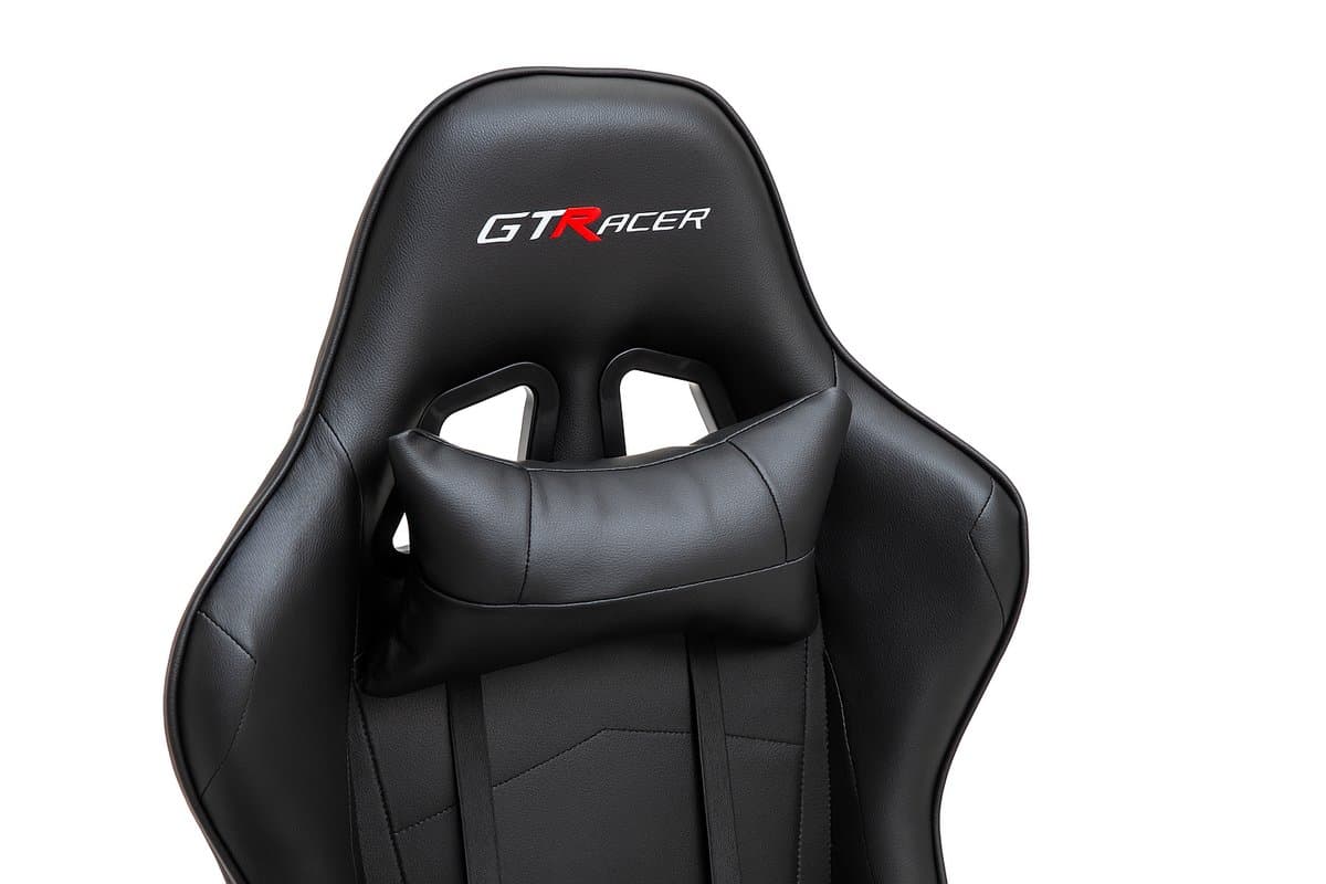 GTRacer Pro gamestoel zwart – 150 kg, 180° thumbnail 4