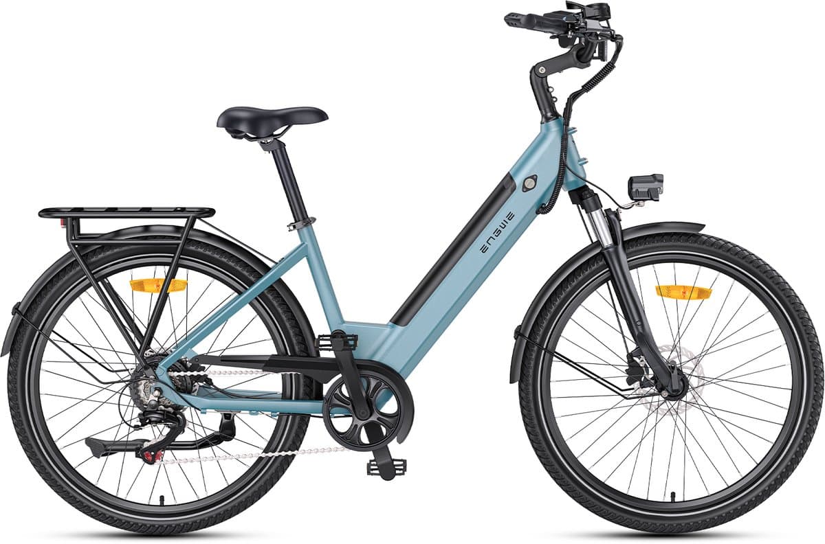 ENGWE P275 SE Elektrische fiets - Actieradius 80km - Verwijderbare batterij 36V13Ah - Motor 250W - Hydraulische schijfremmen - Shimano 7 versnellingen - 27.5 Inch City Commuter EBike - blauw thumbnail 2