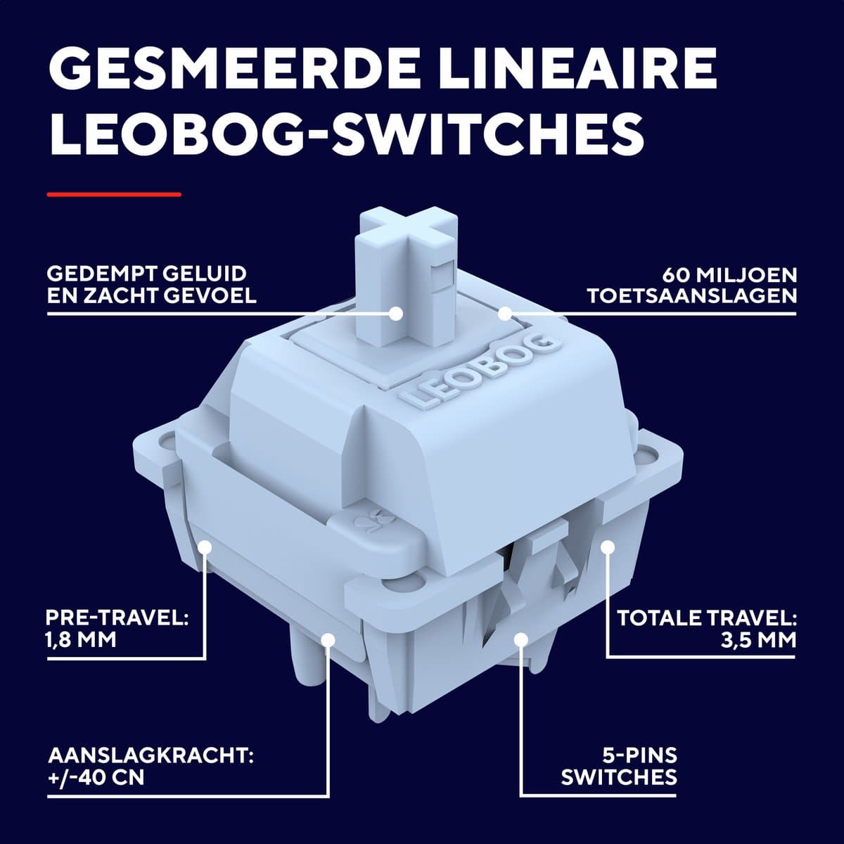 Trust GXT 872 Xyra - Gaming Toetsenbord - Mechanisch met Lineaire LEOBOG Seiya Switches - Hot-swappable - TKL - RGB - Bedraad - PC/PS5 - QWERTY US - Wit thumbnail 2