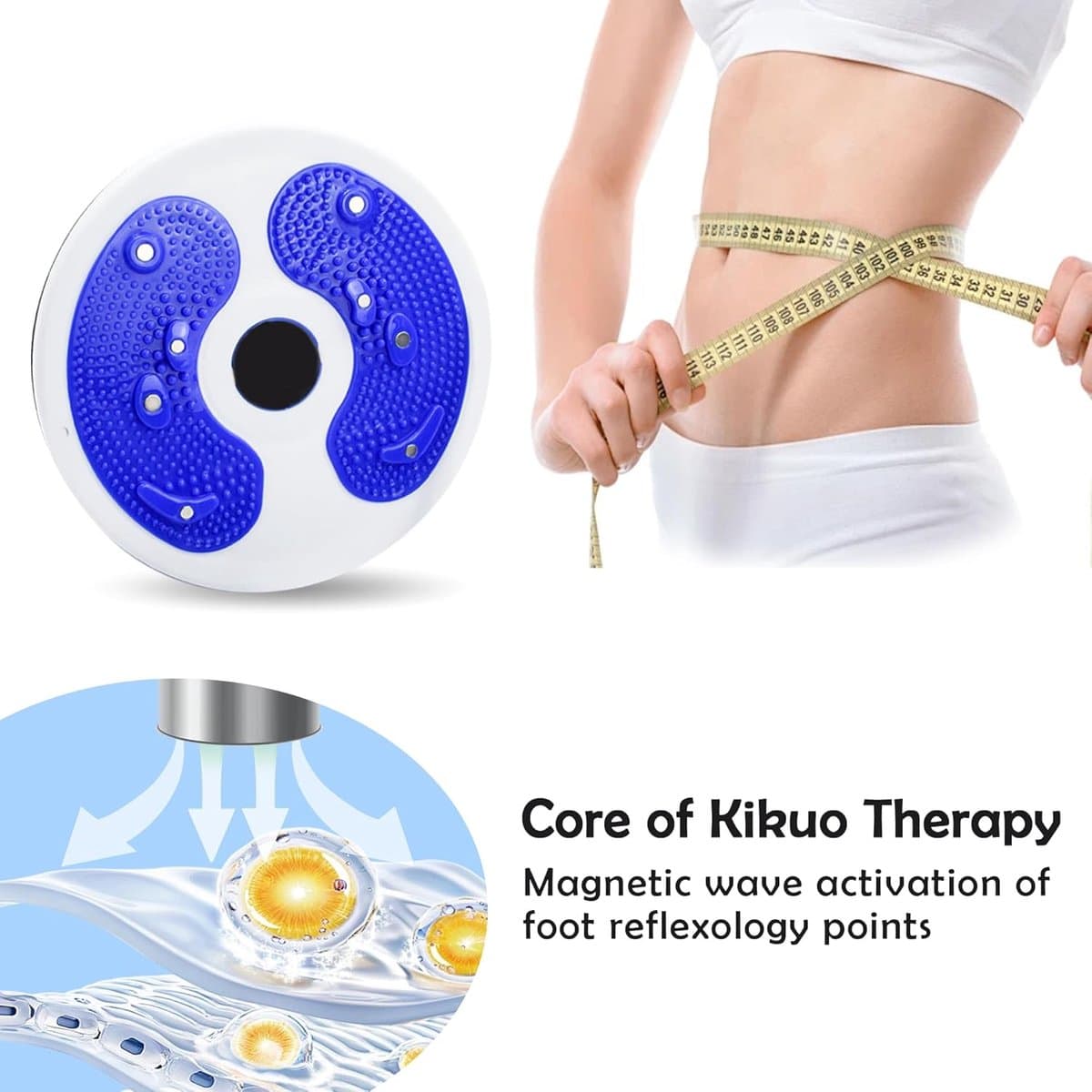 Beentrainer - Taille Twister Schijf - Taille-draaien voor fitness- Twist Waist Disc Board Balance Boards-taille-afslanken met buikmachine- buiktrainingsmachine thumbnail 2