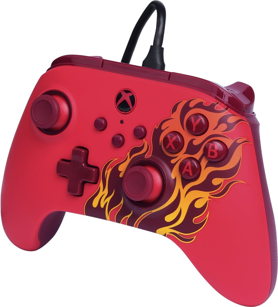 PowerA Advantage Bedrade Controller voor Xbox Series X|S - Rood vuur thumbnail 2