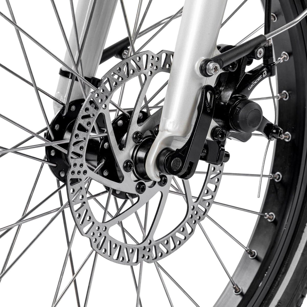 SAXXX Foldi Comfort - Elektrische Fiets - 95% Vooraf Geassembleerd Vouwfiets - 410Wh uitneembare accu - 80 km Actieradius - Shimano Nexus 7-versnellingssysteem - Achterwielmotor 250W - 20 x 2.3" CST - Mechanische schijfrem - Wit thumbnail 5