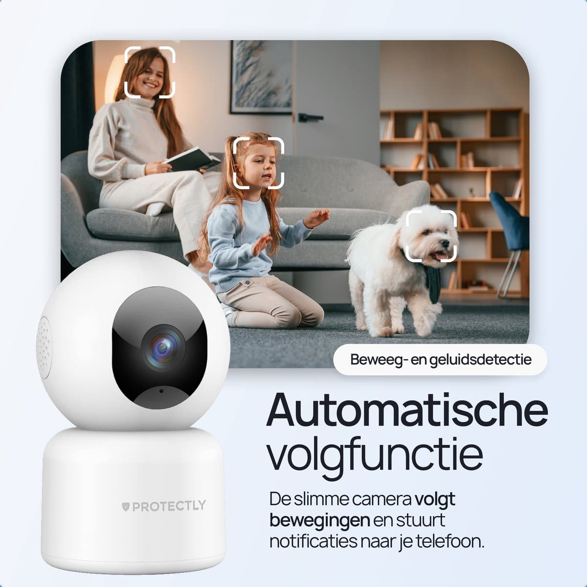 Protectly Beveiligingscamera binnen - 2K Ultra HD met 64GB SD thumbnail 3