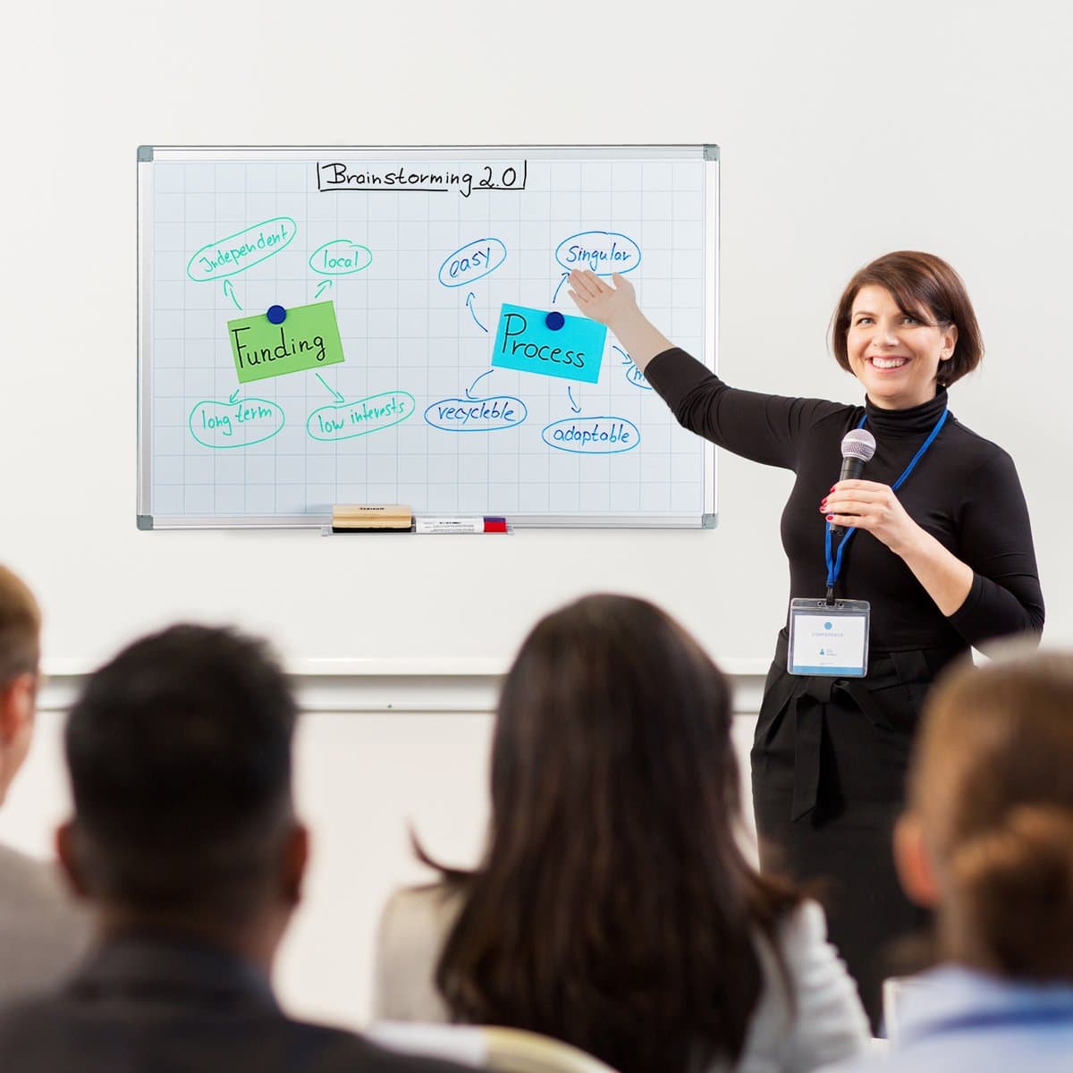 whiteboard planner - jaarplanner - magnetisch - pennenbakje - 60 x 90 cm - wit thumbnail 8