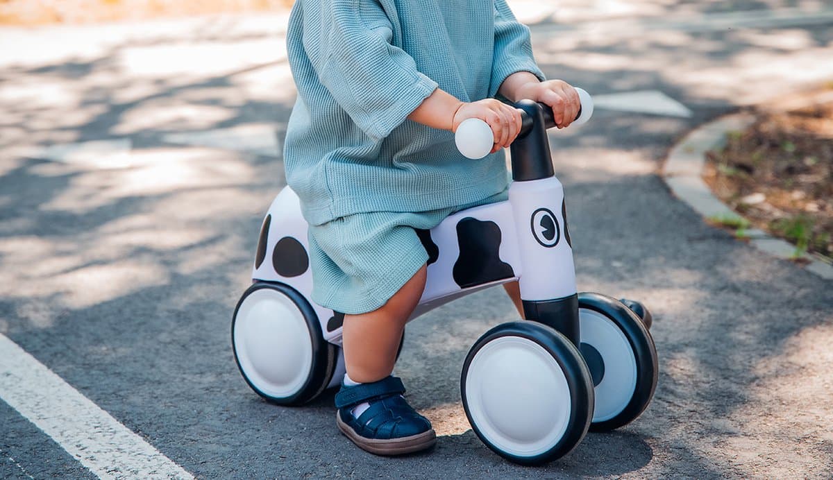 Lionelo Sammy Loopfiets – 4 Wielen – Verlichting in Handvatten – Vanaf 1 Jaar – Extra Comfortabel Zadel – Antislip Handgrepen – Ergonomisch Ontwerp – Kleurrijke Diermotieven – Jongens & Meisjes – Zonder Gereedschap te Monteren thumbnail 4