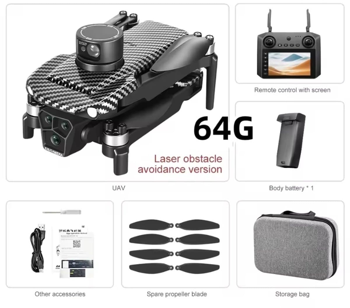 U198 MAX PRO - GPS Drone - 4K Dual Camera - Automatische Terugkeer - Obstakeldetectie - Brushless Motor - Controller met Scherm - Opvouwbaar - Nieuwste Versie - Geen Vliegbewijs Nodig thumbnail 3