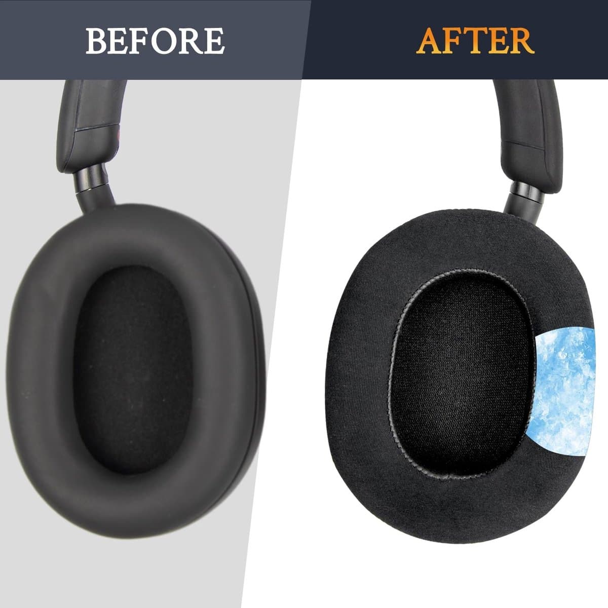 Dailygoods - SOULWIT vervangende oorkussens met koelgel voor Sony WH-1000XM5 (WH1000XM5) oorbeschermers, Earpads en Cushions met geluidsisolatieschuim met hoge dichtheid, toegevoegde dikte thumbnail 4