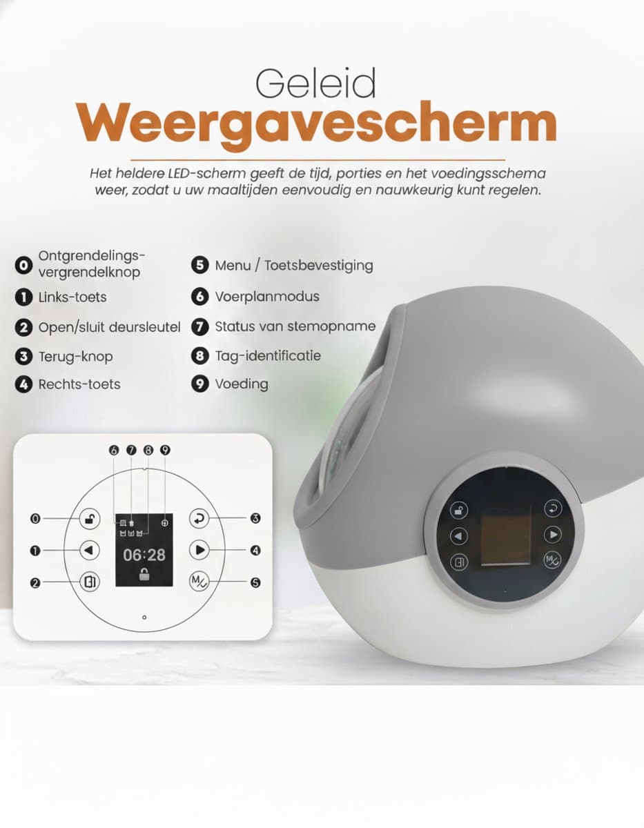 PetMeals® - Halsband Chip Voerdispenser - RFID - Automatische Voerbak Kat - Voerautomaat met Chip voor Halsband - Voerbak thumbnail 5