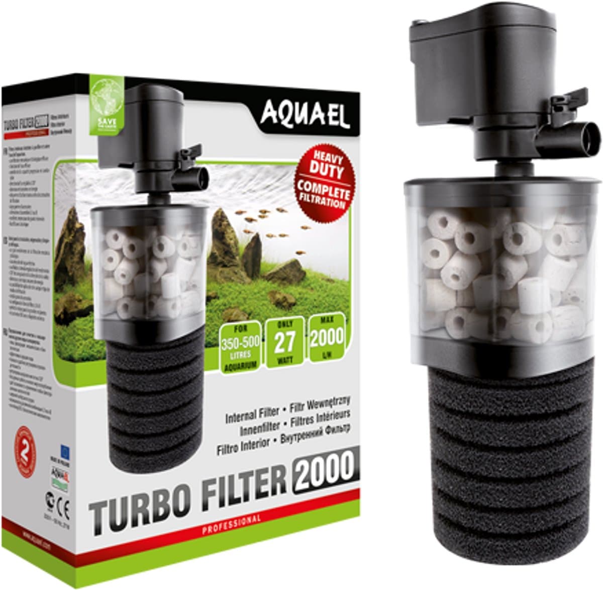 Aquael turbo filter 2000 - Aquarium binnen filter - voor Aquaria tot 500 liter thumbnail 8