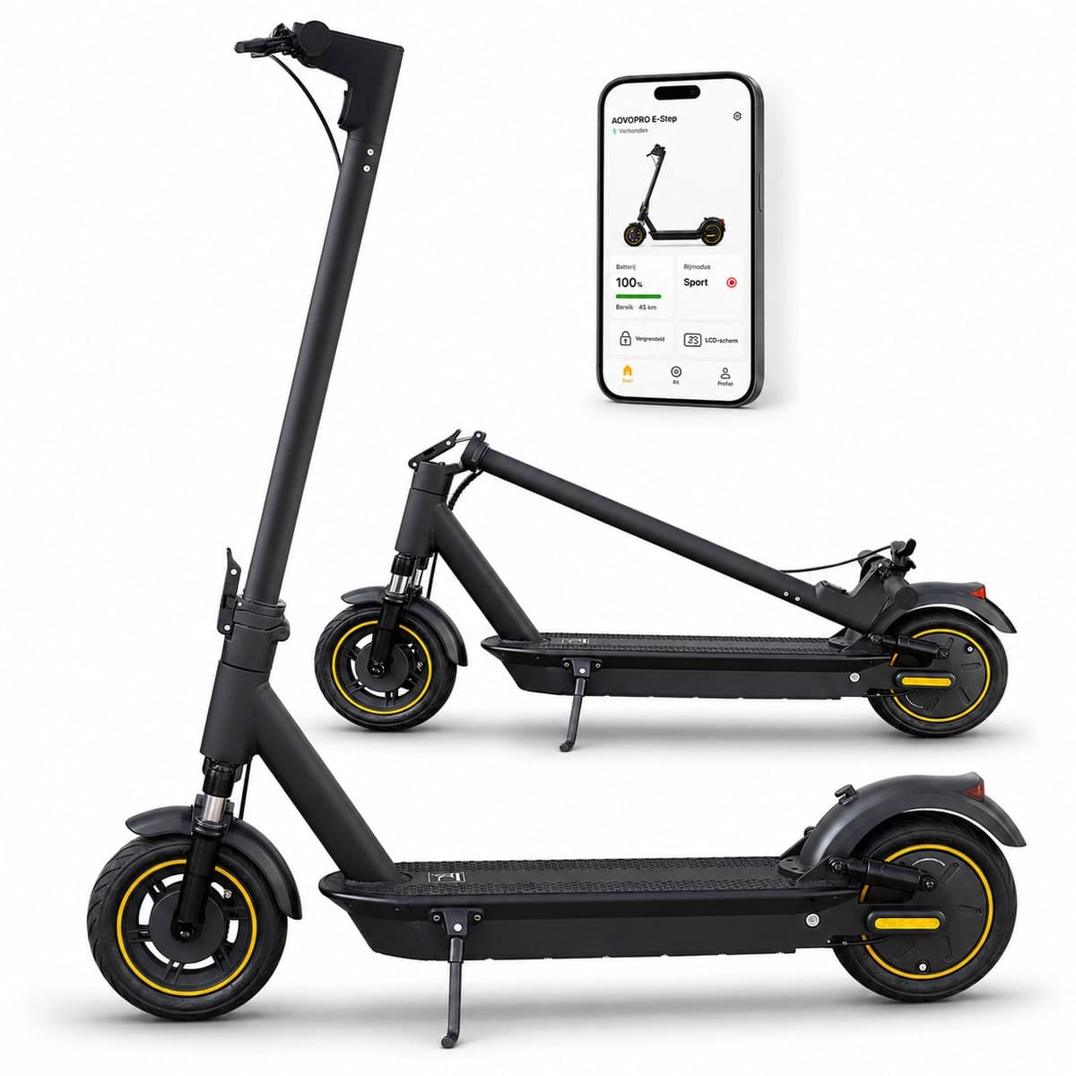 AOVOPRO ESMAX: 350W step, 35km actieradius, app-bediening thumbnail 2