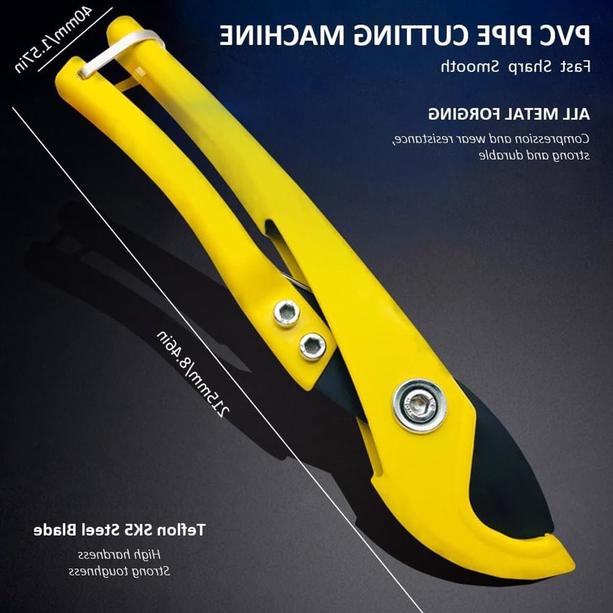 Professionele PVC en PPR buizensnijder voor kunststof leidingen, snijcapaciteit tot 35 mm, ergonomisch ontwerp thumbnail 7