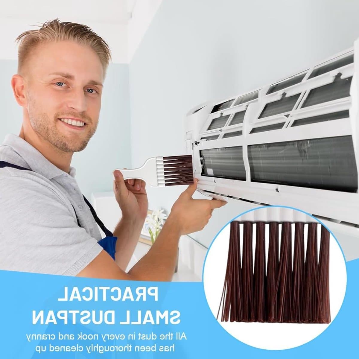 Complete Reinigingsset voor Wasdrogers - 7 Stukken, Borstels en Kammen voor Filters, Radiatoren en Airconditioning Accessoires thumbnail 3