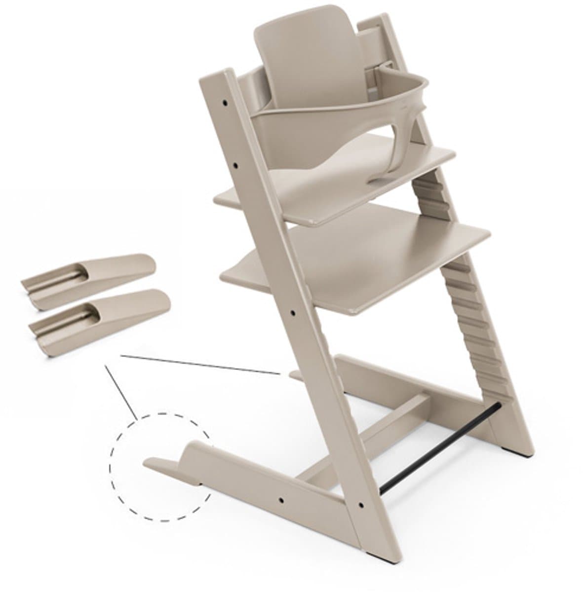 Tripp Trapp Baby Set van Stokke, Cashmere Grey - Maak van de Tripp Trapp-stoel een kinderstoel - Afneembare zitting voor 6-36 maanden - Past bij Tripp Trapp-modellen van na mei 2006 thumbnail 2