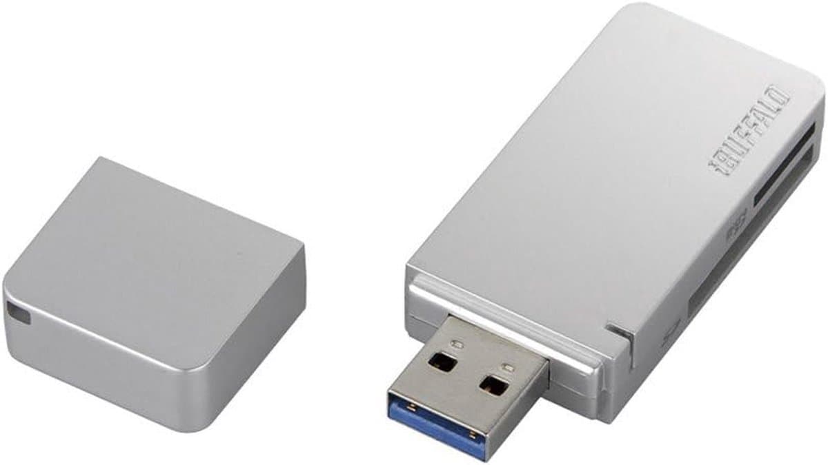 Kaartlezer USB 3.0 - Geheugenkaartlezer Externe - Snelle Data Overdracht - Ondersteunt Meerdere Kaarten - 78 g - Zilver thumbnail 7