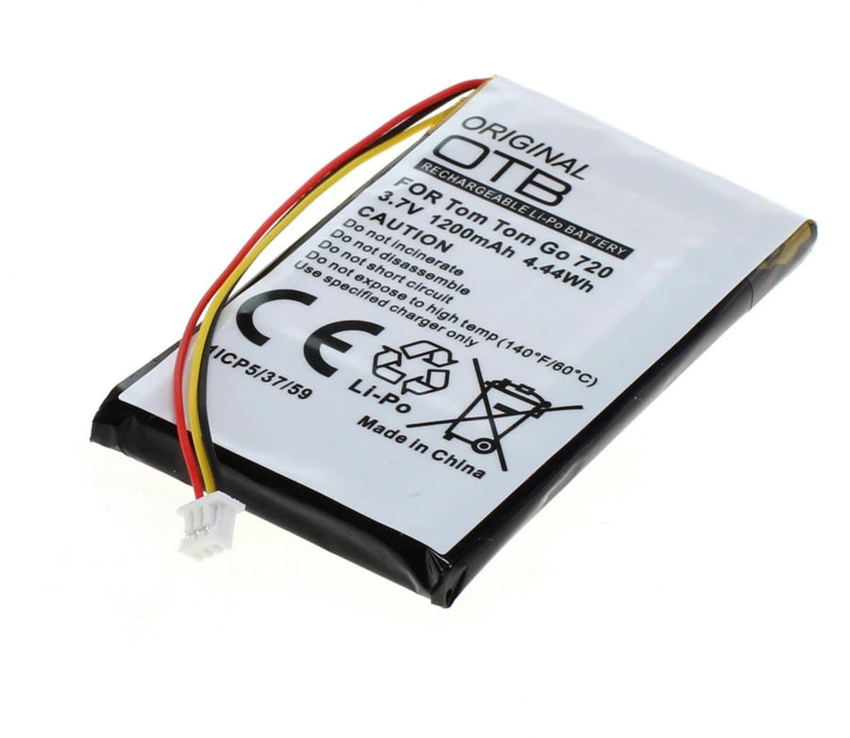 Accu voor TomTom Go 720 1200mAh Li-Polymer thumbnail 2