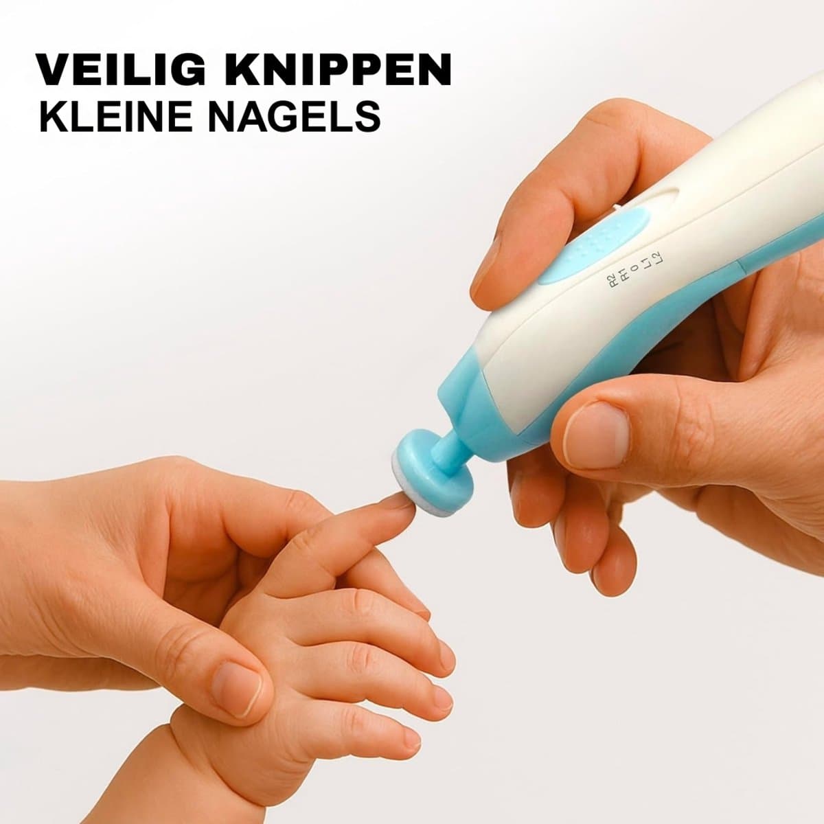 Elektrische nagelknipper voor baby's - 6-in-1 nagelset - met LED-lampje - veilig voor pasgeborenen baby's thumbnail 6