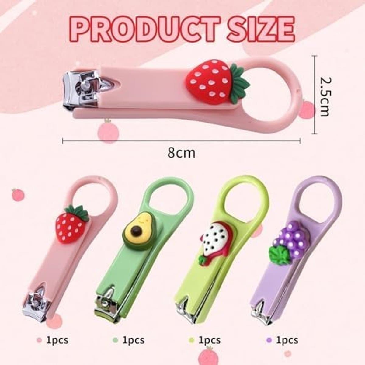 Dailygoods- Nagelknipper Set 4 Stuks - Nagelknipper Baby - Nagelriem Knipper - Nagelknipper Hond - Nagelknipper Elektrisch - Kunststof/Roestvrij Staal - Baby Nagelset thumbnail 2
