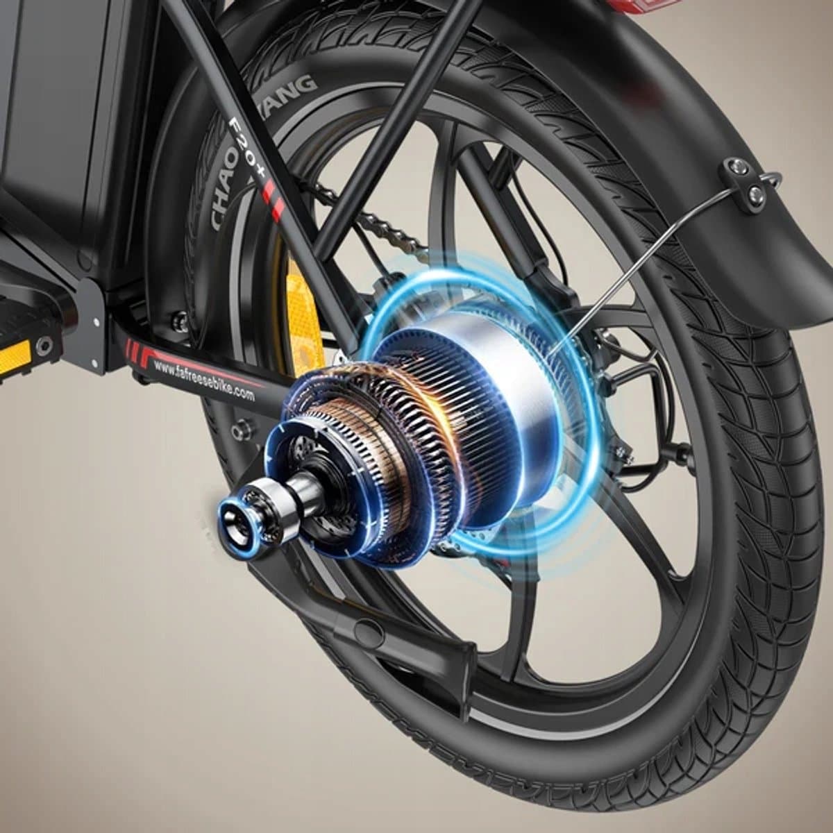 Fafrees F20+ Opvouwbare E-Bike-25km/h- 20Ah Accu- 250W Motor- 7 Versnellingen Shimano-20x3.0 Dikke Banden thumbnail 3