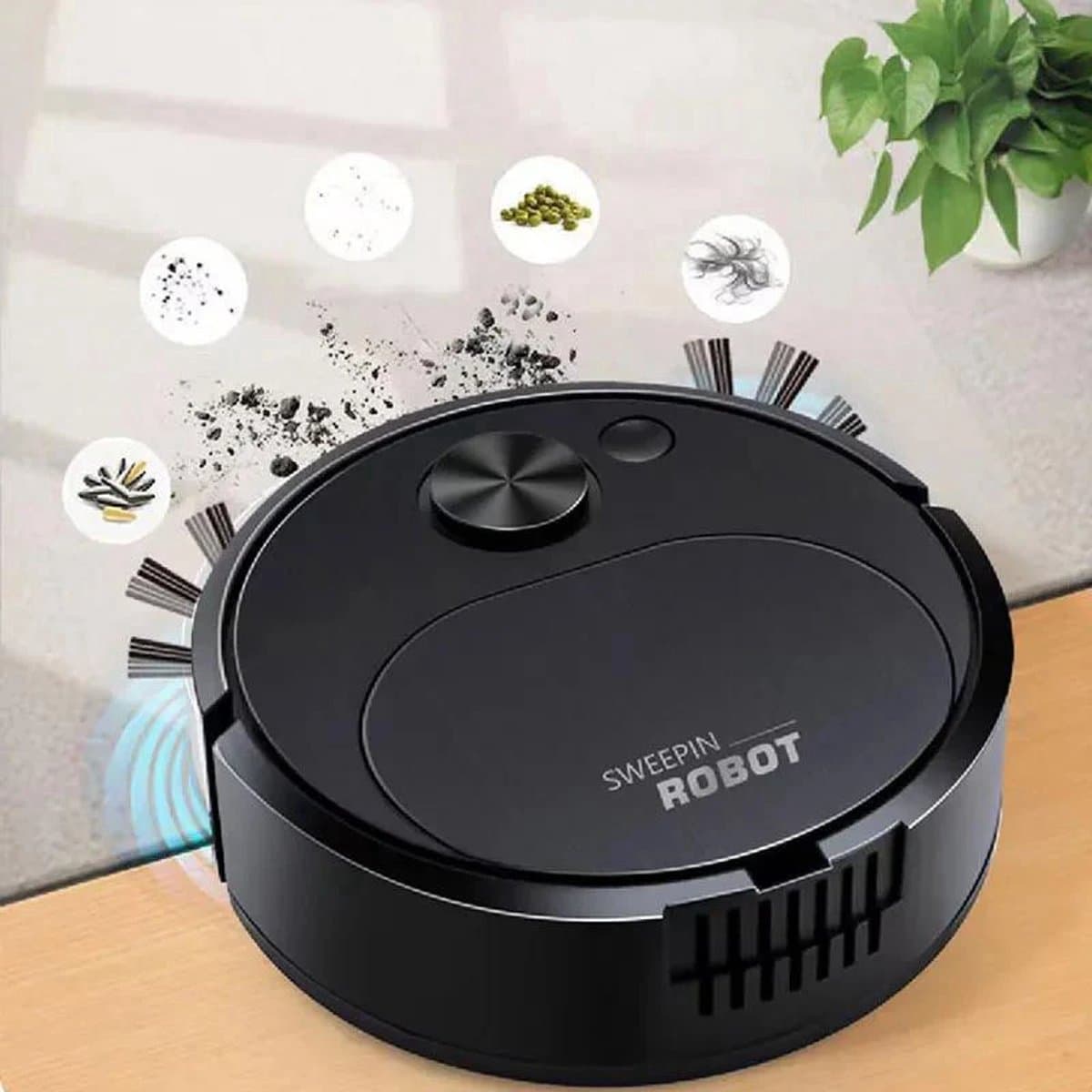 iRobot®- Ai Clean Start Robotstofzuiger - Robotstofzuiger met Dweilfunctie - Robot Stofzuiger - Robot Stofzuiger met UV-Reiniging – Slimme Mini Robotstofzuiger – Stil (55dB) – Automatisch Schoonmaken – Oplaadbaar – Voor Harde Vloeren & Tapijt thumbnail 4