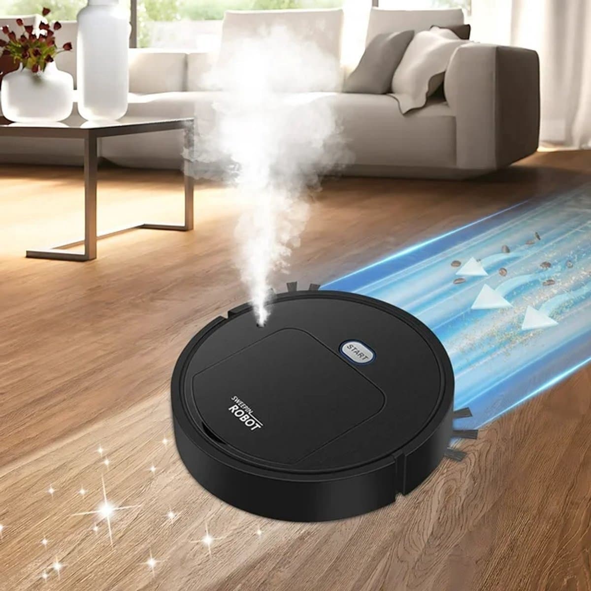 iRobot®- Ai Clean Start Robotstofzuiger - Robotstofzuiger met Dweilfunctie - Robot Stofzuiger - Robot Stofzuiger met UV-Reiniging – Slimme Mini Robotstofzuiger – Stil (55dB) – Automatisch Schoonmaken – Oplaadbaar – Voor Harde Vloeren & Tapijt thumbnail 7
