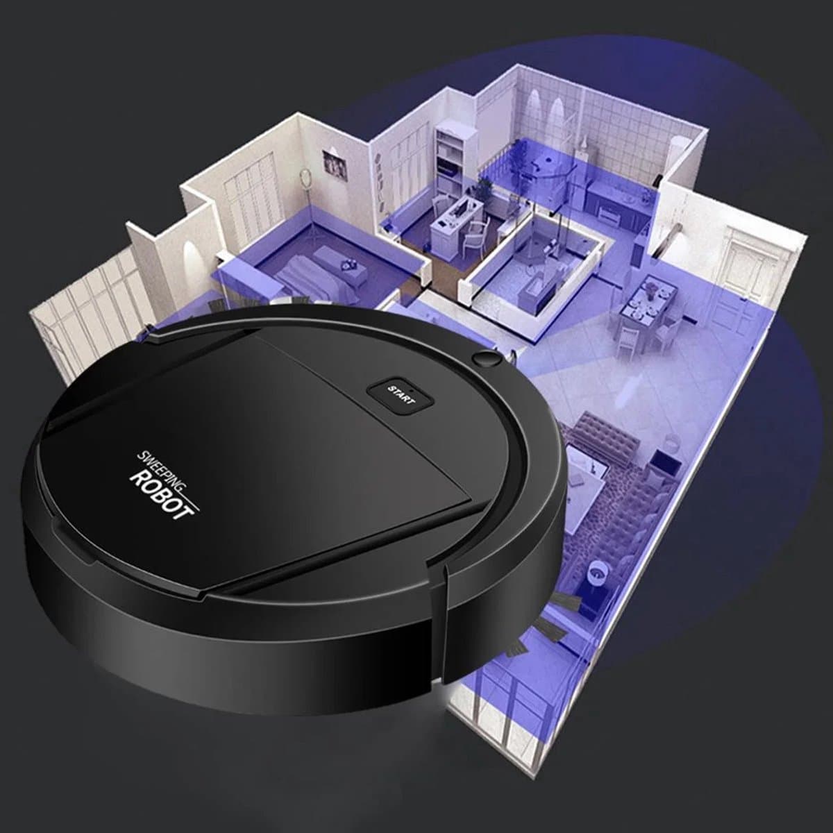 iRobot®- Ai Clean Start Robotstofzuiger - Robotstofzuiger met Dweilfunctie - Robot Stofzuiger - Robot Stofzuiger met UV-Reiniging – Slimme Mini Robotstofzuiger – Stil (55dB) – Automatisch Schoonmaken – Oplaadbaar – Voor Harde Vloeren & Tapijt thumbnail 8