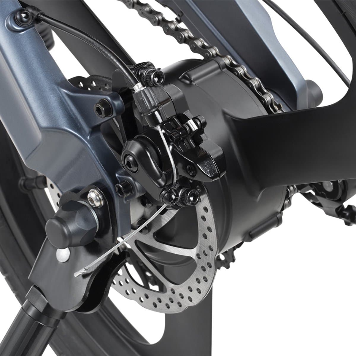 DYU T1 E-Bike - 20 inch - 60km actieradius-250W motor -grijs thumbnail 5