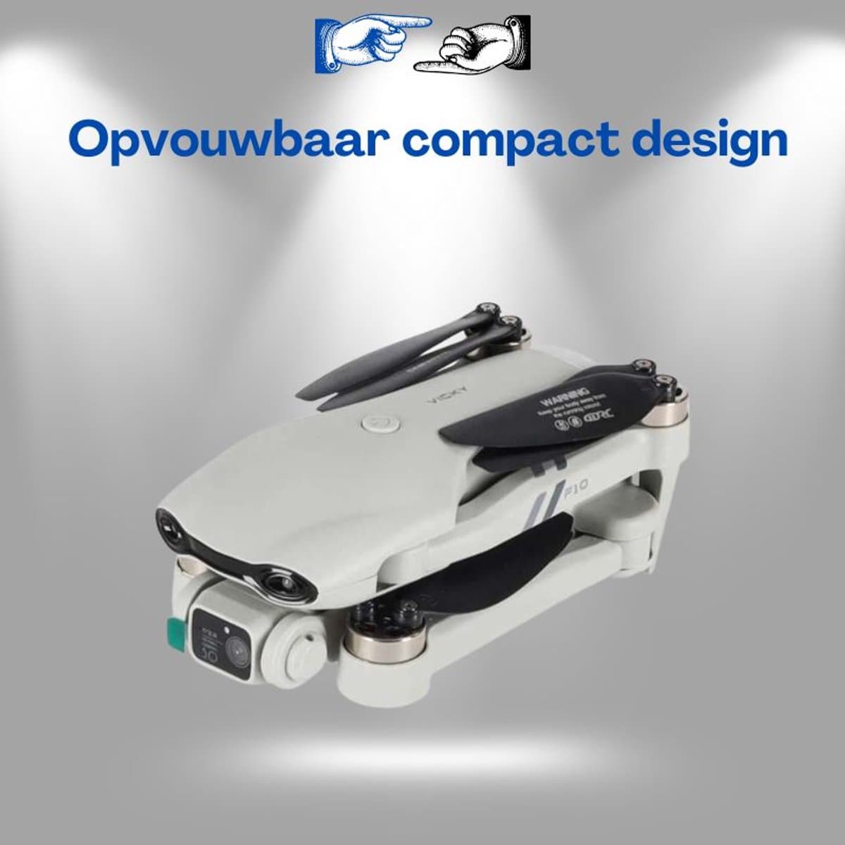 4DRC F10 Bestuurbare Drone Met GPS En 4K Camera FPV – Opvouwbare RC Drone Met Auto Return Live Video Wifi Beginner Drone Met 3.7V Batterij Voor Buiten En Luchtfotografie Met Ebook thumbnail 4