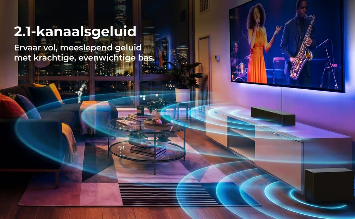 ULTIMEA Poseidon R3T - 2.1 Soundbar met draadloze subwoofer thumbnail 3