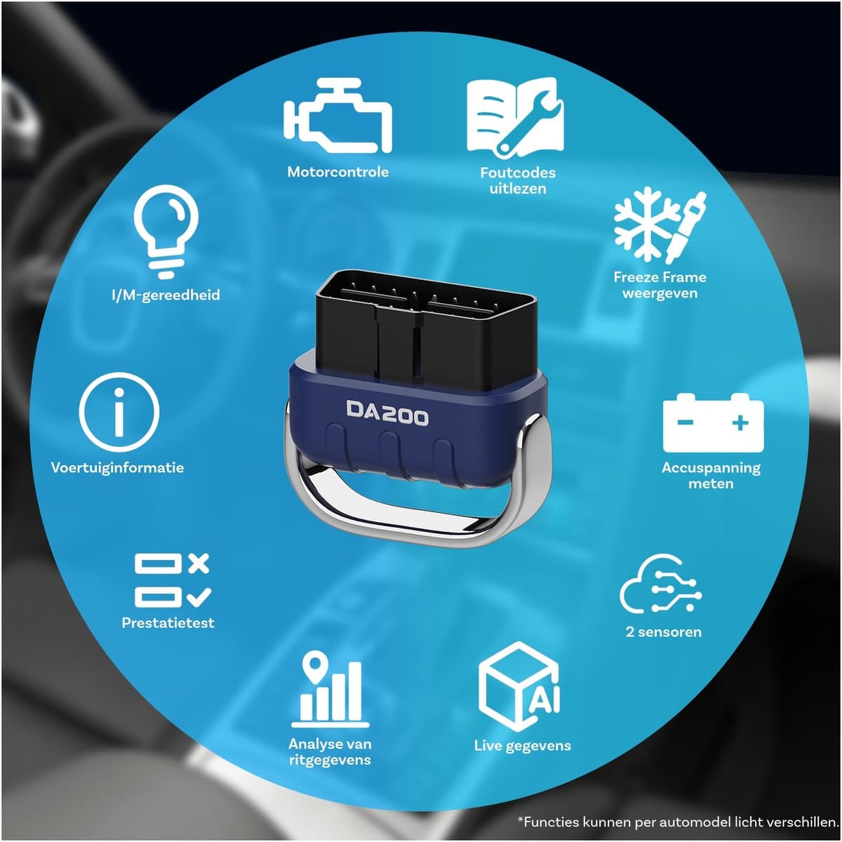 MMOBIEL AI OBD2 Scanner Bluetooth 5.4 - diagnostische tool voor alle auto's thumbnail 2