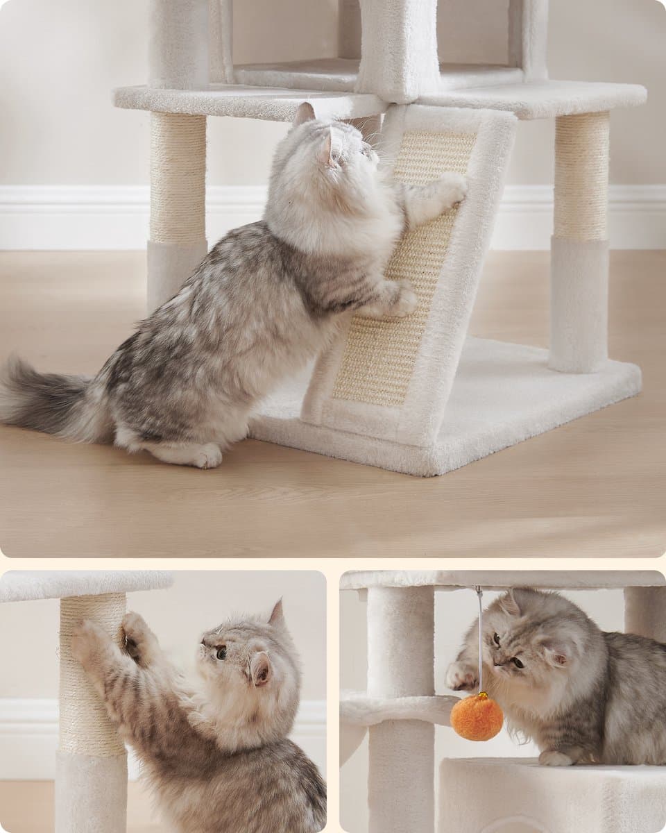 Feandrea - Krabpaal - Kattenboom - Voor Katten - Groot Platform - Stevig en Comfortabel thumbnail 2