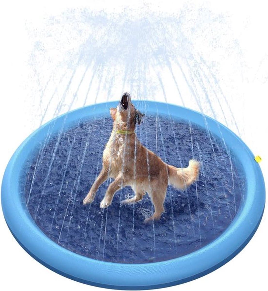 WVspecials Hondenzwembad 200cm - Verkoeling hond - waterspeelgoed buiten - watersproeier speelgoed - hondenspeelgoed- afkoeling hond - afkoelen - zwembad - speelzwembad - babyzwembad - opblaasbaar - outdoor koelmat hond - honden speelgoed