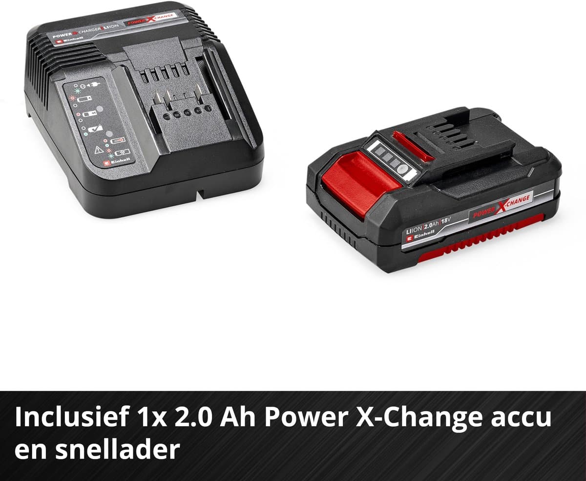 Einhell Accu Bladblazer GE-CL 18 E Li Kit - Power X-Change - 18 V/Li-ion - Blaassnelheid: 210 km/h - Incl. 2.0 Ah Accu en lader thumbnail 7