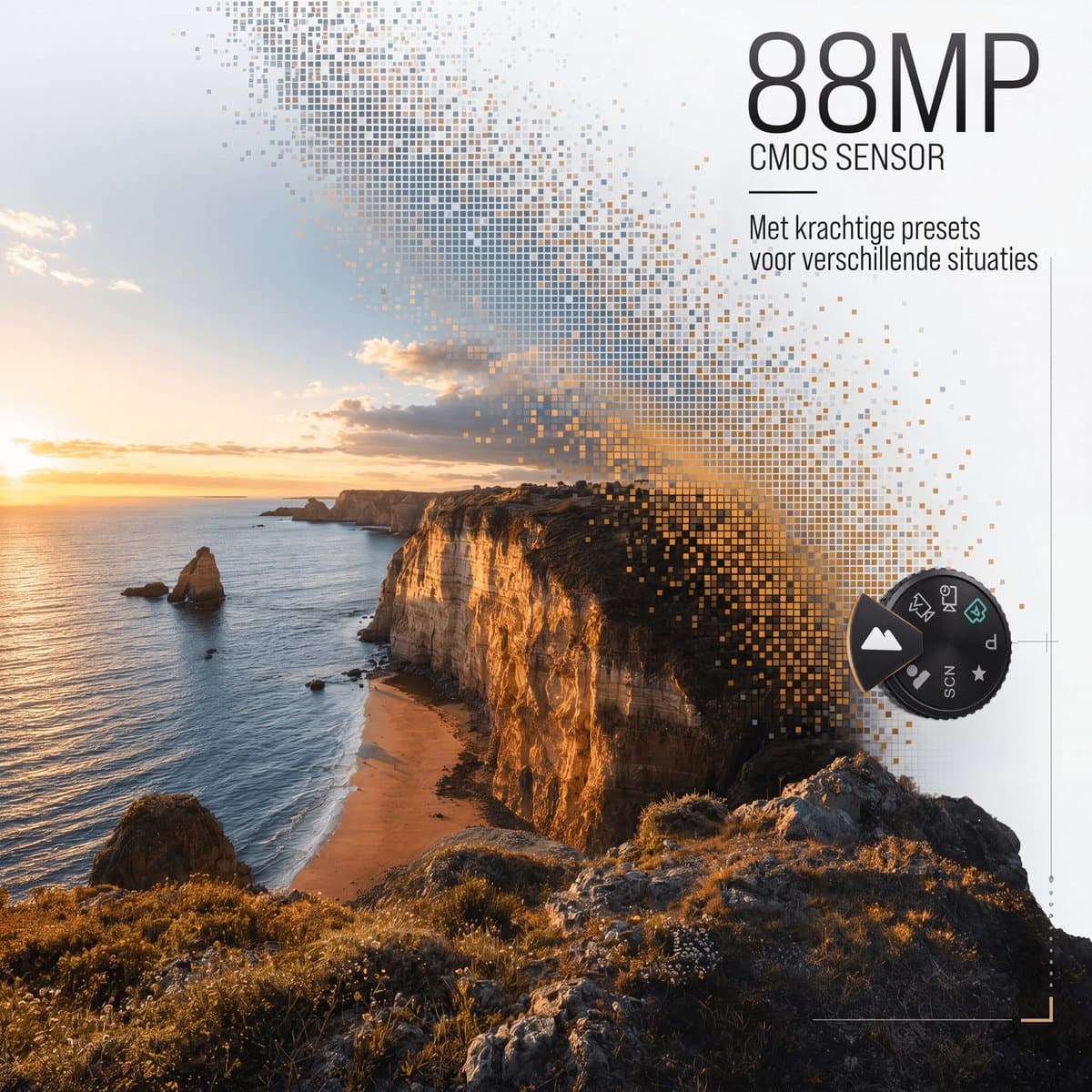 Senzo Digitale Camera 8K met WiFi - 88MP - 16 x Zoom - 60FPS - HDR - Fotocamera - Fototoestel - Compact Camera - Vlog Camera - Video Camera - 64GB thumbnail 3