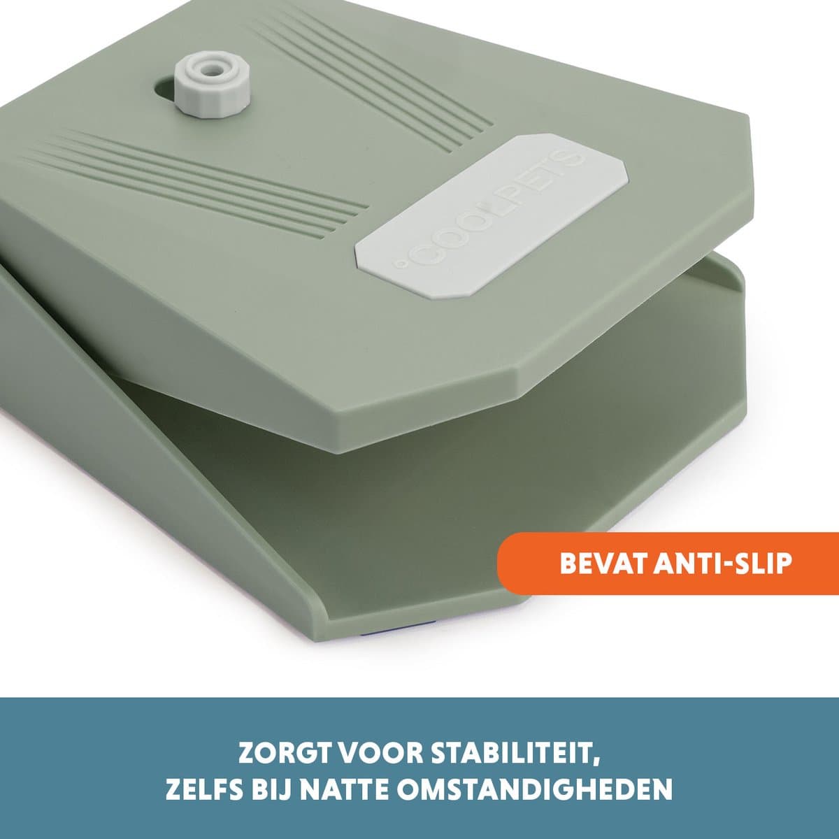 CoolPets Waterfontein Hond Tuinslang - Drinkfontein hond – Waterspeelgoed Hond - Verkoeling voor Honden - Splash Water Fountain - Olive Green thumbnail 5