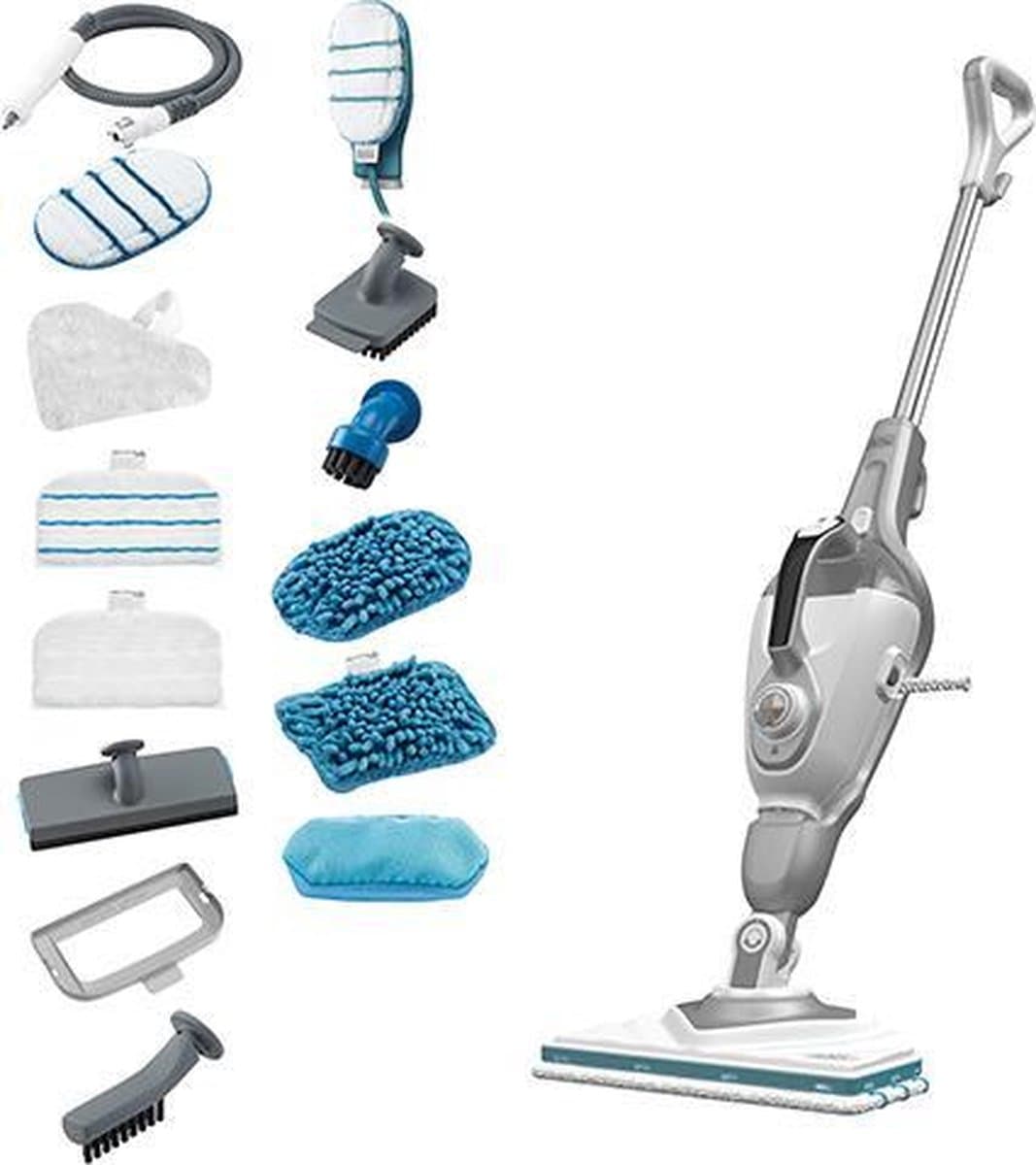 BLACK+DECKER 1600W Steam-mop met SteaMitt, deltavoet en 15 accessoires - BHSM1615DSG-QS thumbnail 4