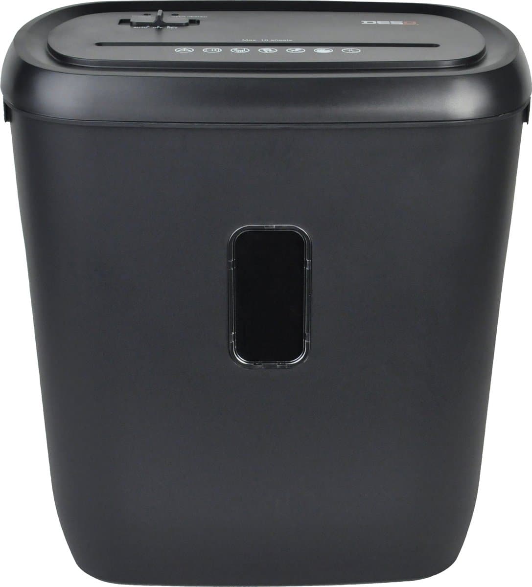 DESQ® Papierversnipperaar 20050 | 11 vel | 4 x35 mm snippers | P4 | Ook creditcards | 21 liter opvangbak | Vulniveau venster