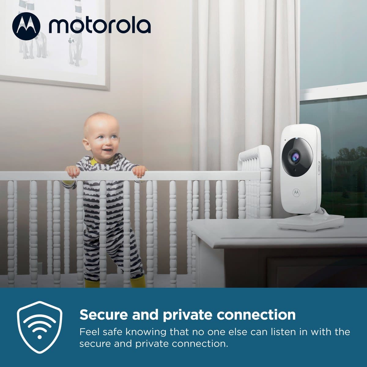 Motorola Nursery Babyfoon met Camera - Baby Monitor VM481 - Baby Camera met – 2,0‑Inch Kleurenscherm – Infrarood Nachtzicht – Digitale Zoom – LED Geluidsindicator – FHSS Connectie - 300M Bereik thumbnail 4