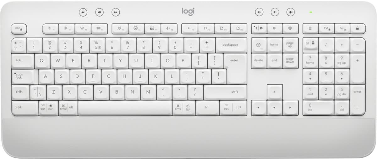 Logitech Signature K650 toetsenbord Bluetooth QWERTZ Tsjechisch Wit thumbnail 6