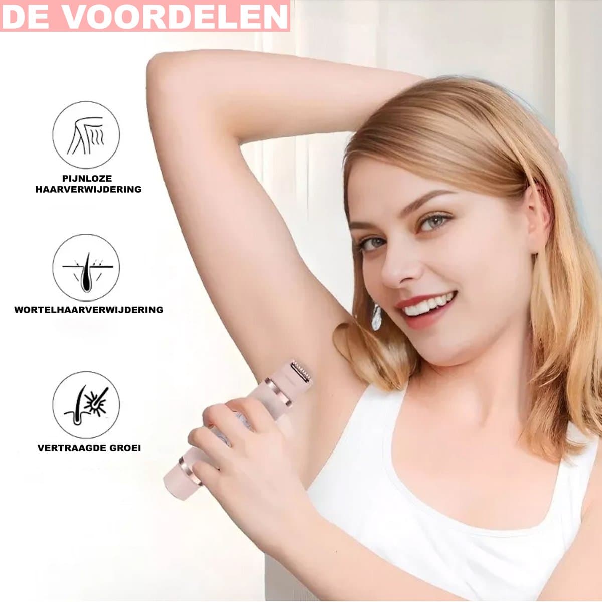 Scheerapparaat - Shavepro Dames - Elektrische Scheerapparaten Vrouwen - Scheerapparaat - Epilator - Dames - Shaver - Ladyschaver - Haar Verwijderaar - 2 in 1 Electric Lady Shaver - thumbnail 4