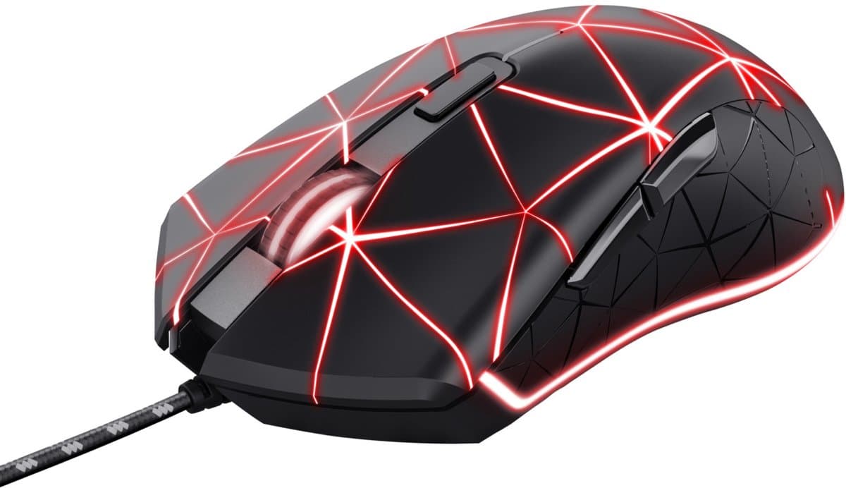 Trust GXT 133 Locx - Gaming Muis - Bedraad - 3200 DPI - LED verlichting - Zwart thumbnail 5