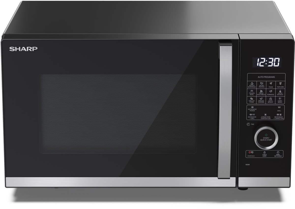 Sharp YC-QC254AE-B Flatbed Combi magnetron - 900W - 25ltr - zwart thumbnail 5